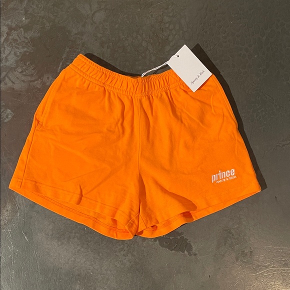 Prince Women's Vibrant Orange Athletic Shorts